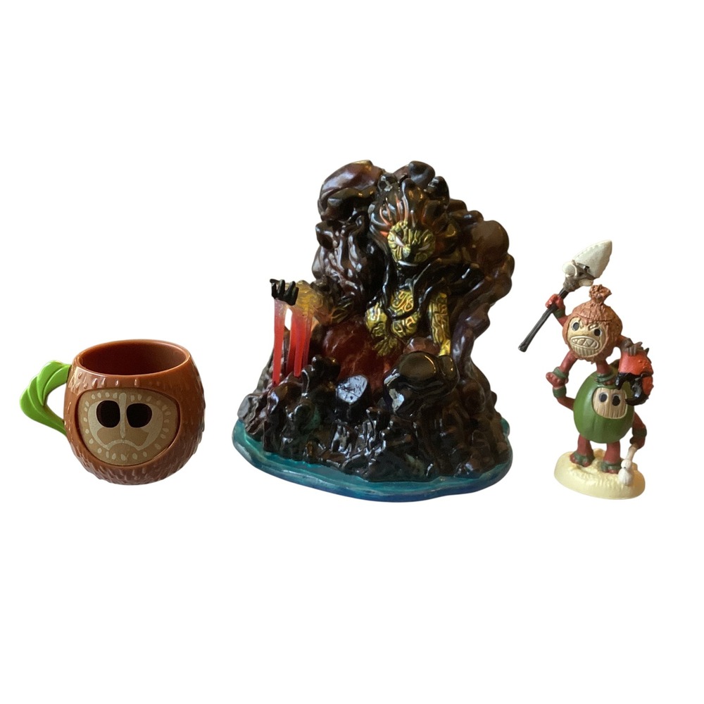 Disney Moana Figure Set Te Ka Kakamora Warrior and Coconut Cup Jakks Pacific